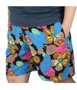 Short Estampado Tactel Elastano Extra Grande Bermuda Ciano